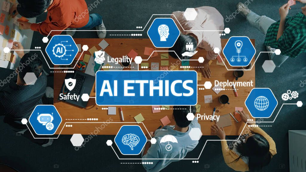 Conceptual image symbolizing ethical AI and accountability